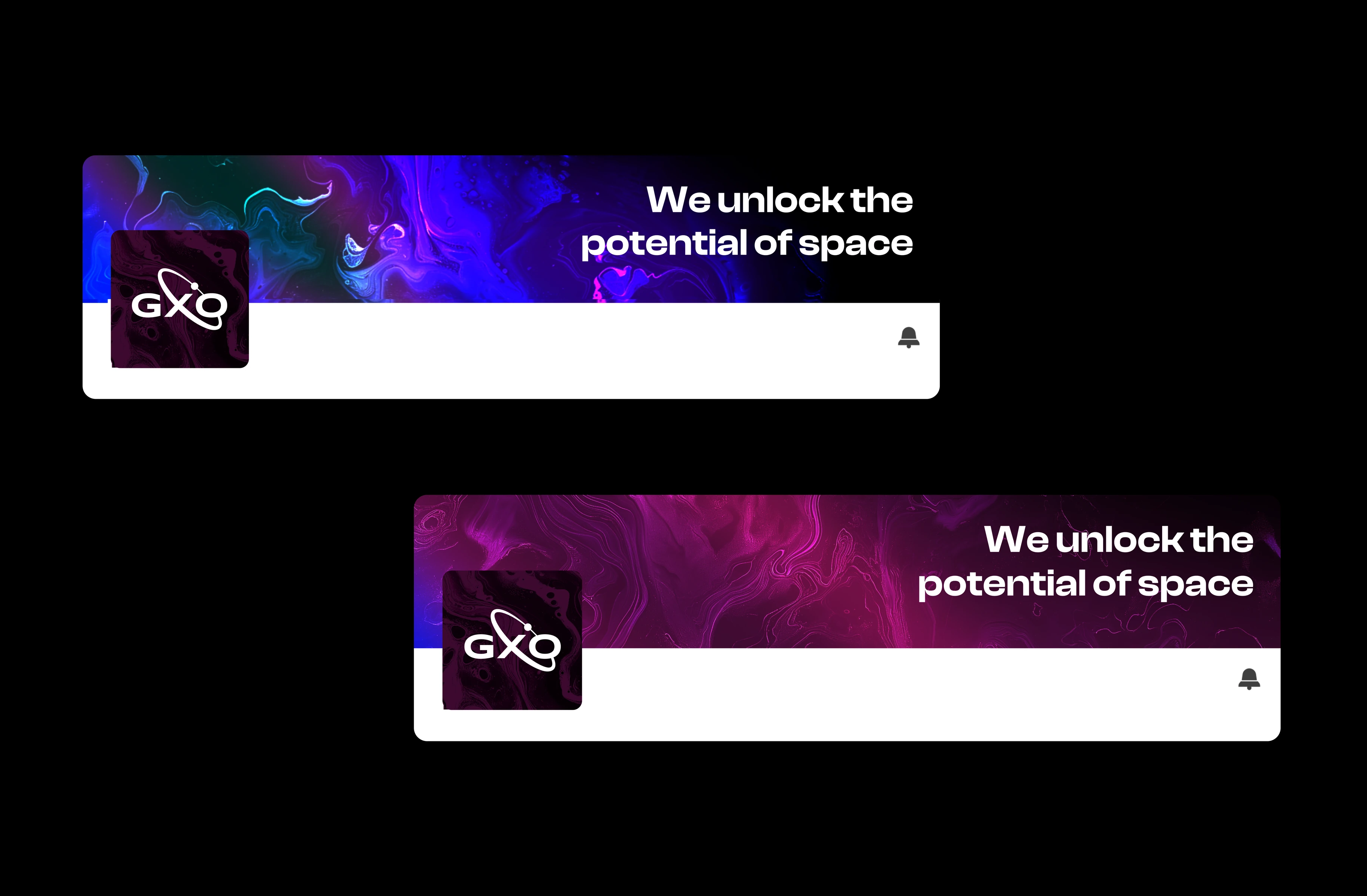 GXO brand banners