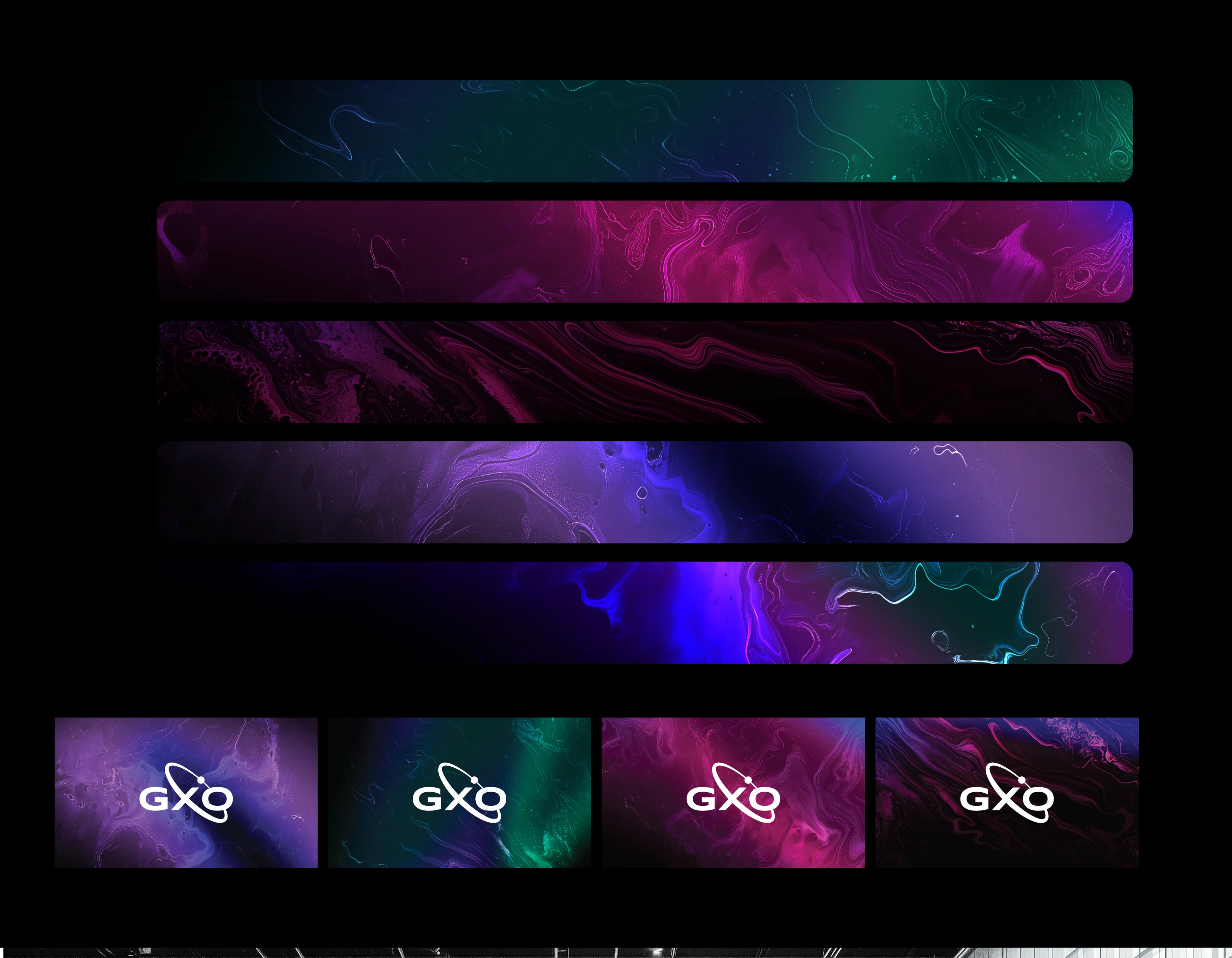 GXO cosmic brand imagery