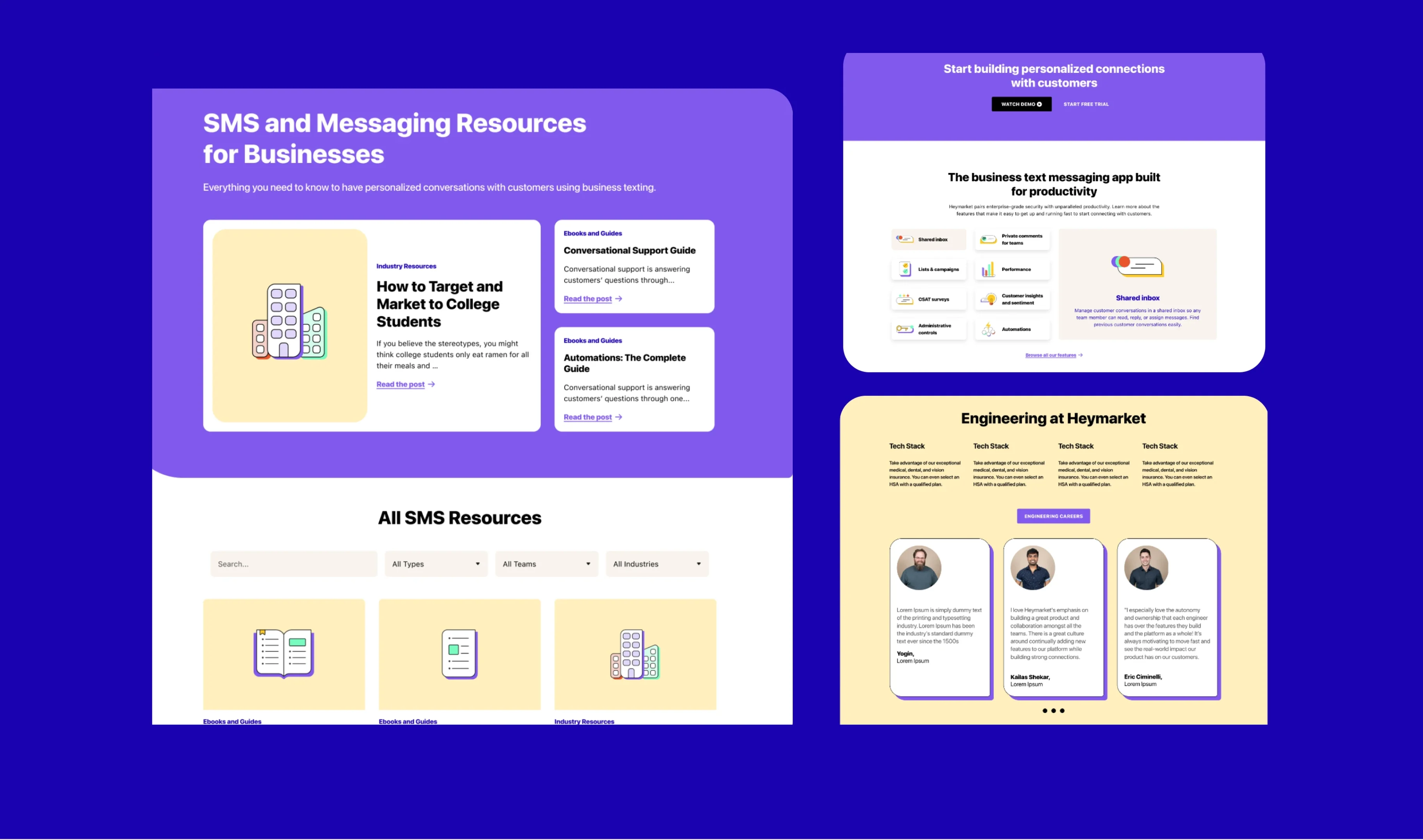 SMS and messaging resources for businesses