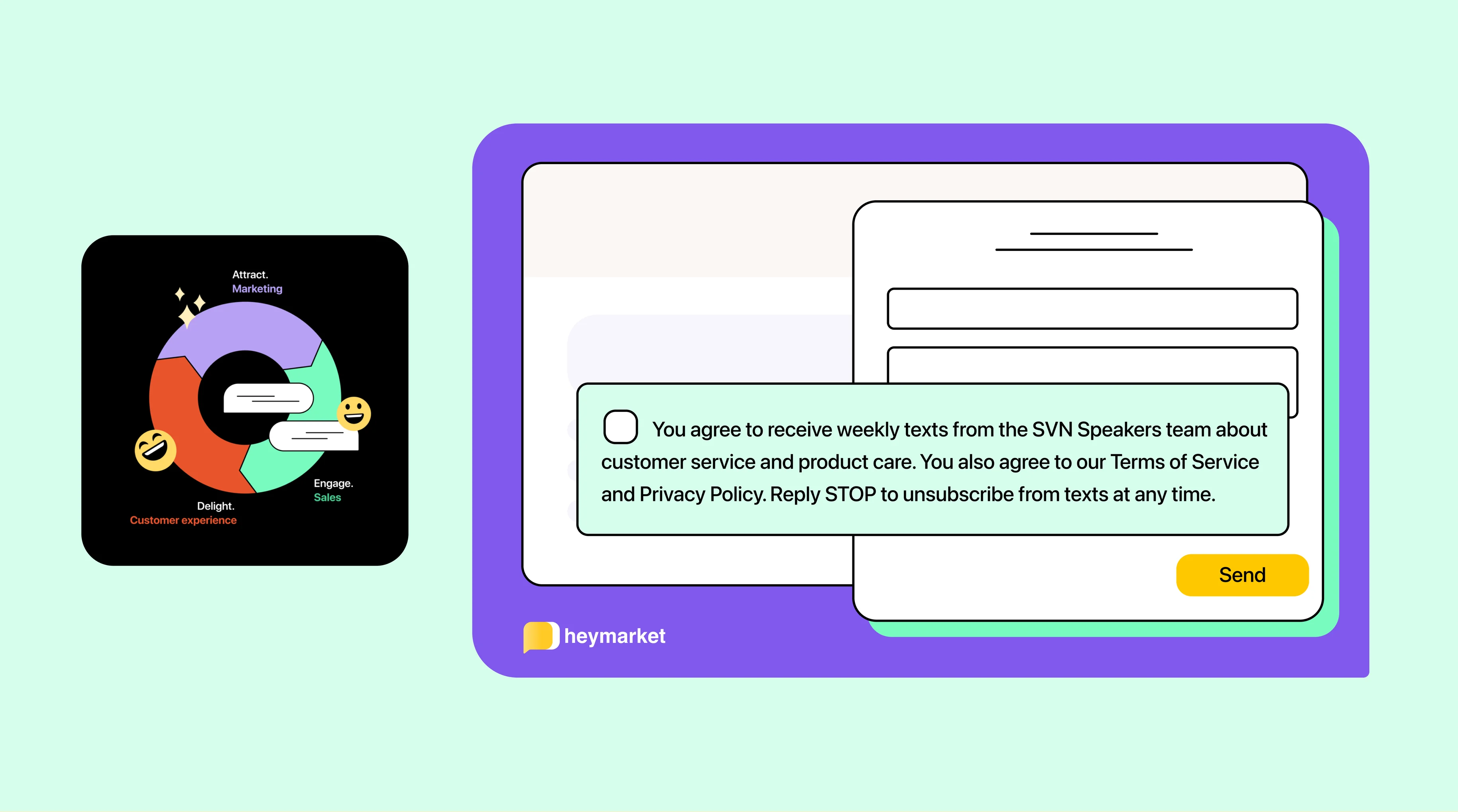 SMS opt-in consent flow