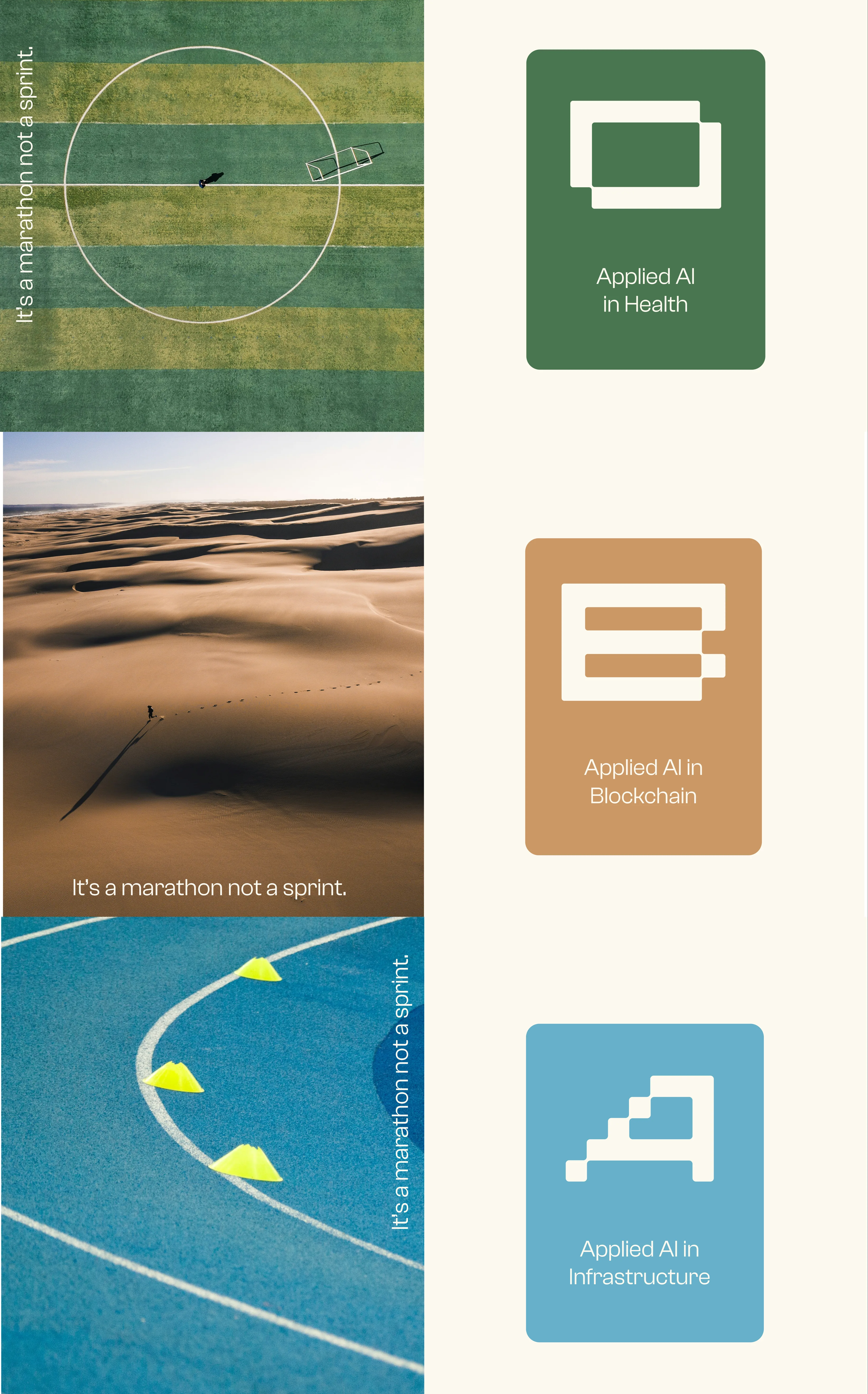 Brand photography and Applied AI focus areas