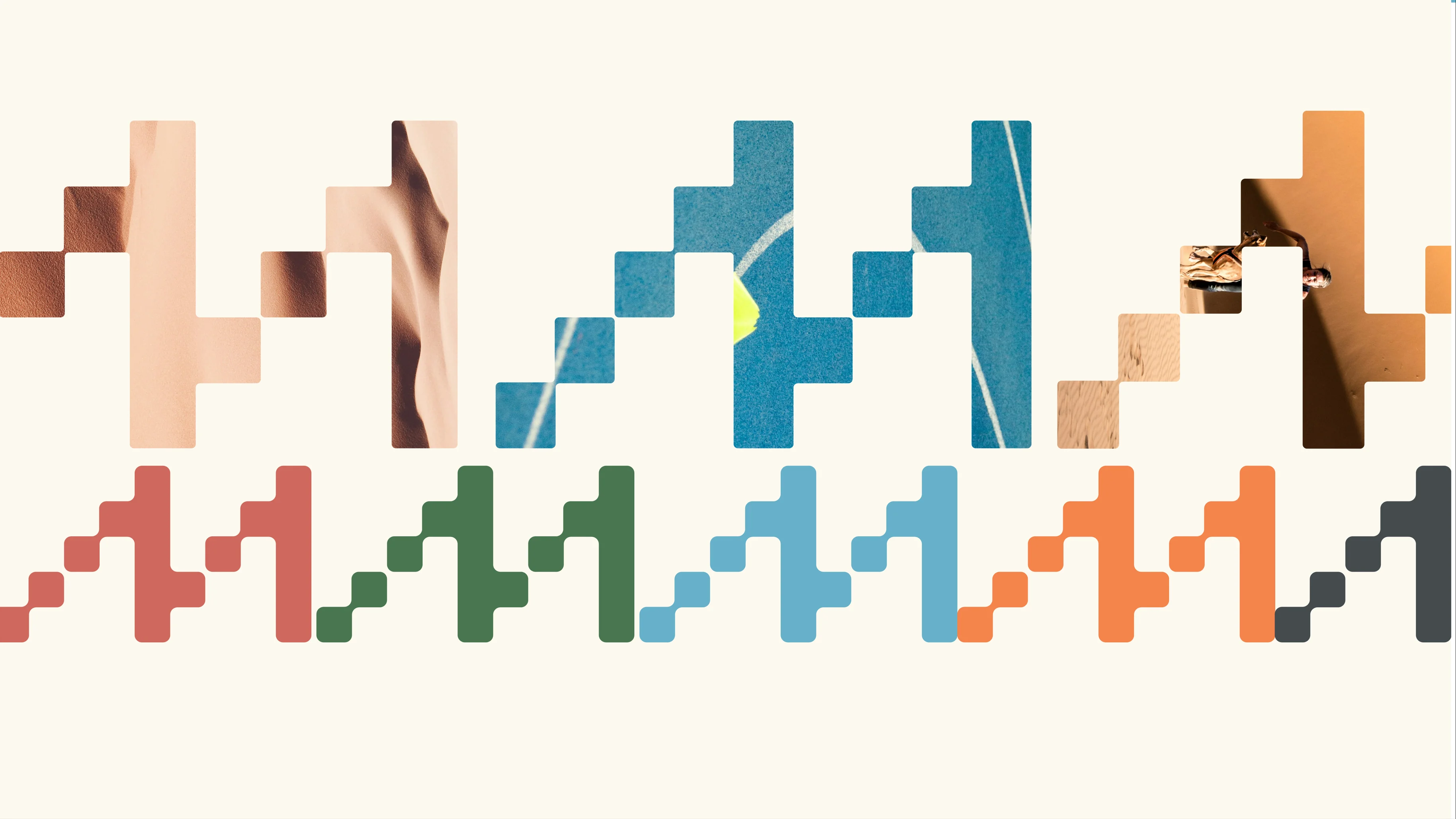 Marathon Fund pixel-block pattern