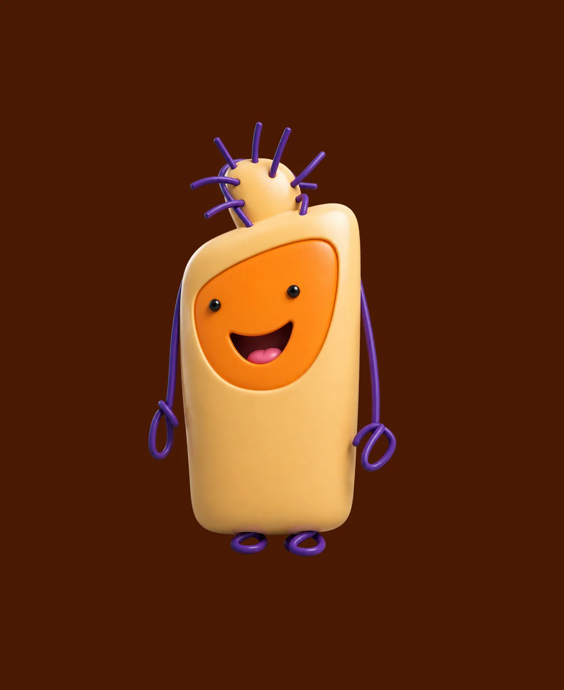 The same monster reimagined as a 3D character