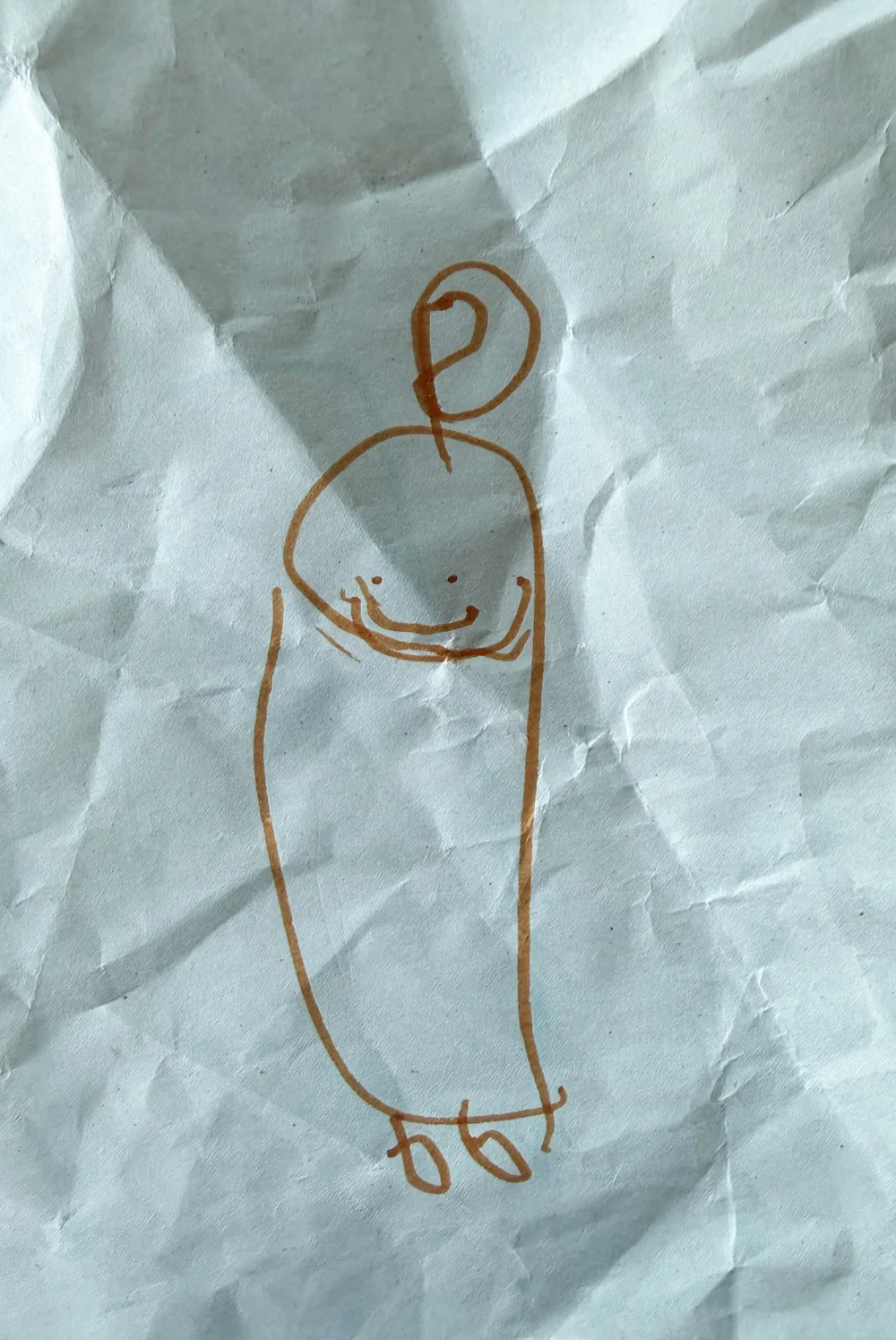 A child&rsquo;s drawing of a monster