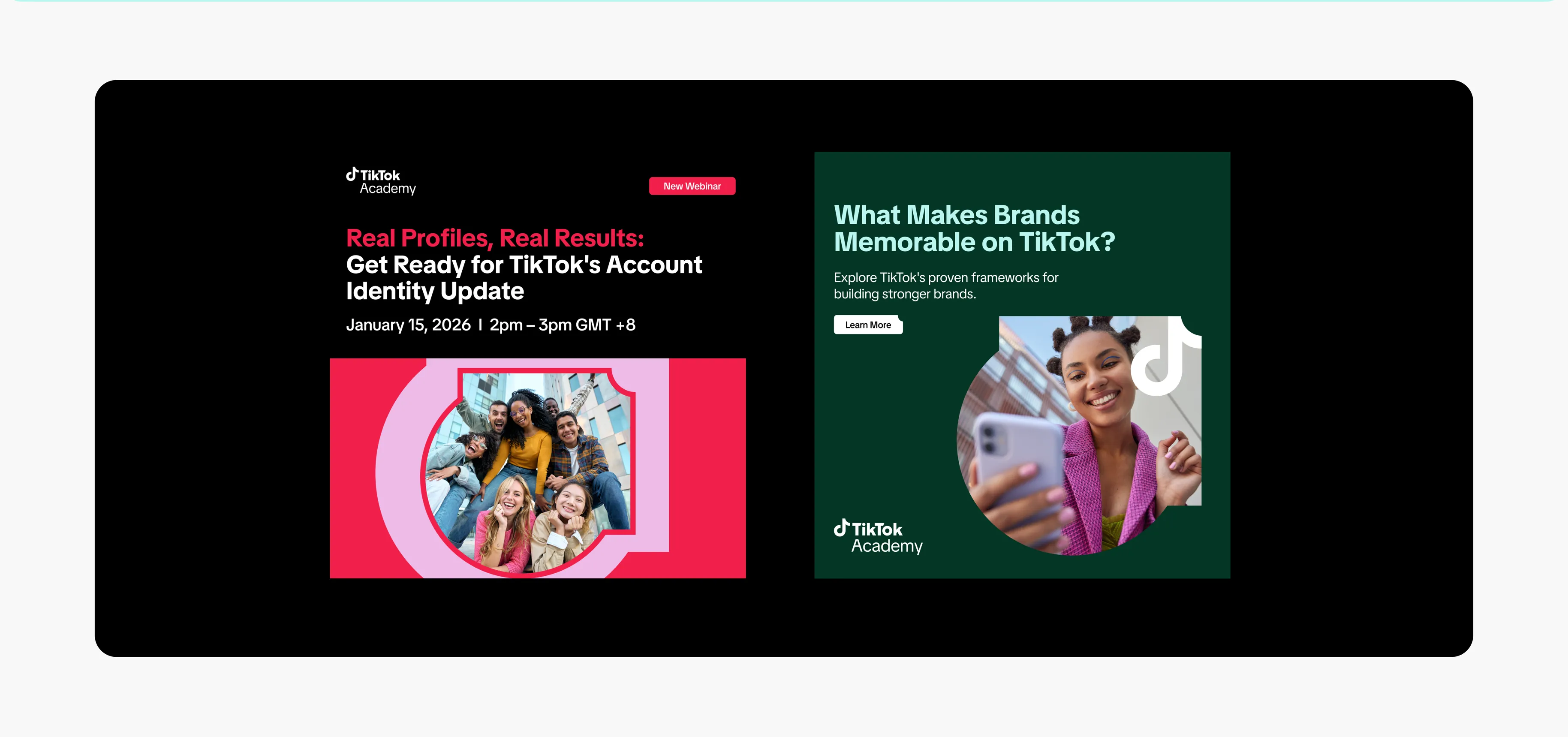 TikTok Academy webinar promotions