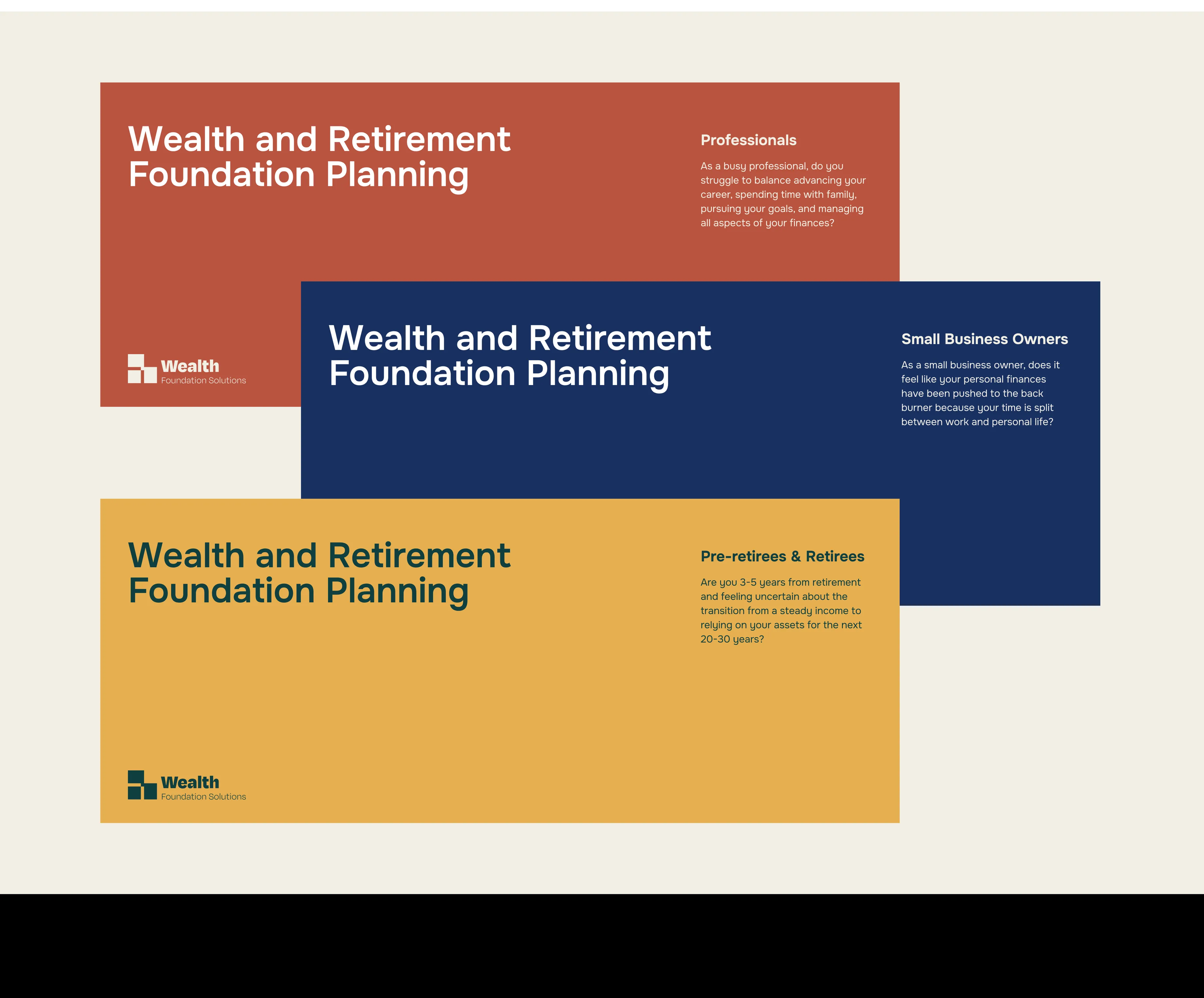 Wealth and retirement planning presentation slides